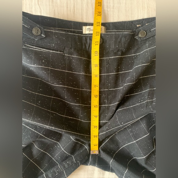 Madewell Slim Wide leg pants in black speckled windowpane size 27 - Picture 15 of 16